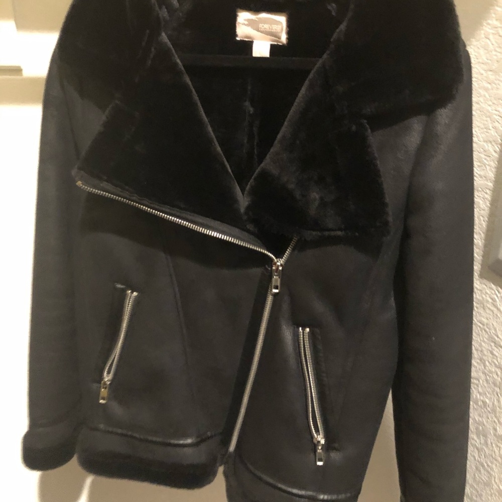 Black Motorcycle Jacket.